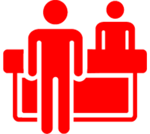 Dedicated check-in counters
