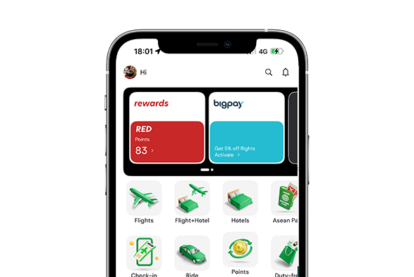 2. Choose the products or services you want from the list of icons at the top.