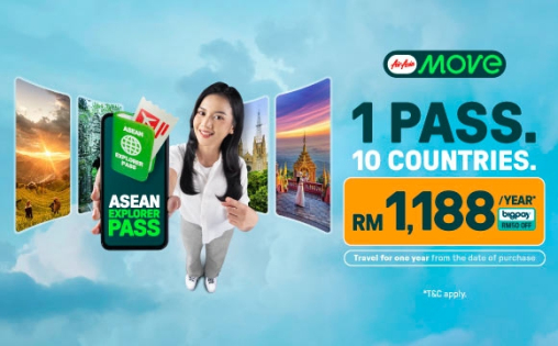 1 pass to explore all of Asean! airasia promotion 2025